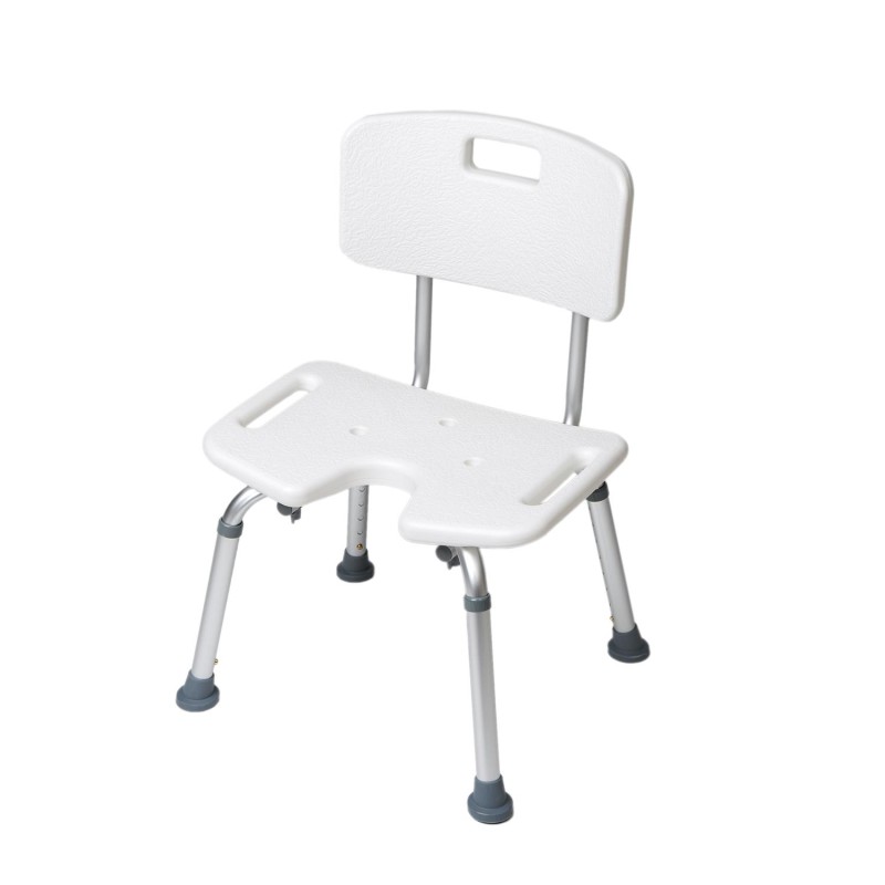 Europodexcymam- silla de baño cymam con respaldo y asiento en herradura modelo NARCEA