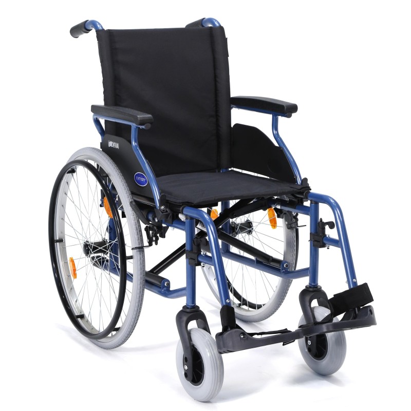 Europodexcymam-Silla de ruedas acero ligero cymam de autopropulsable (rueda grande) 48 cm de asiento modelo DEVA.
