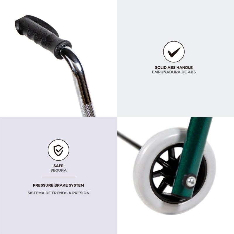 Europodexcymam-andador cymam de acero con asiento modelo OSCOS.