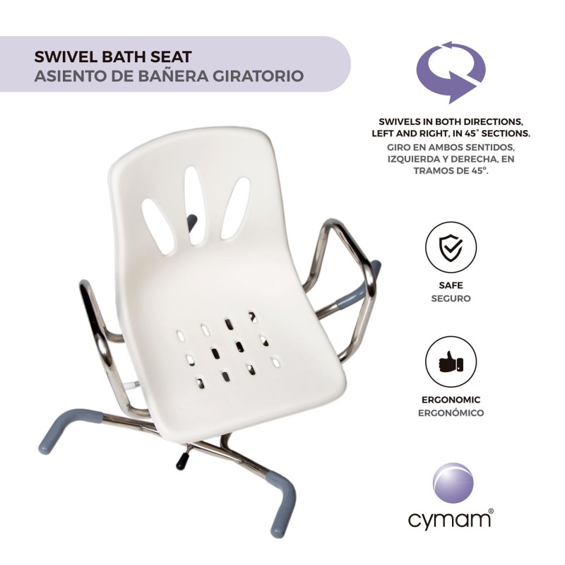 Europodexcymam-Asiento giratorio de bañera cymam modelo CAUDAL.