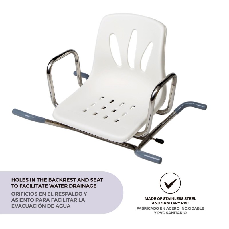 Europodexcymam-Asiento giratorio de bañera cymam modelo CAUDAL.