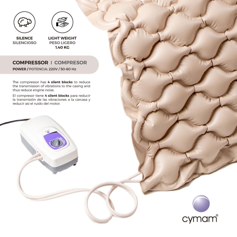 Europodexcymam-colchón cymam antiescaras con compresor modelo OTUR