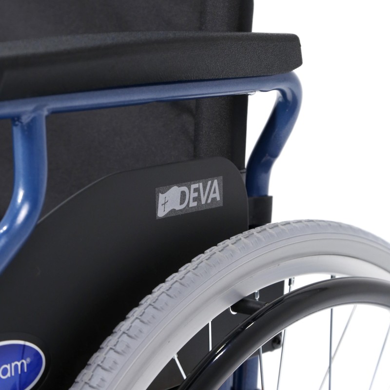 Europodexcymam-Silla de ruedas acero ligero cymam de autopropulsable (rueda grande) 40 cm de asiento modelo DEVA.