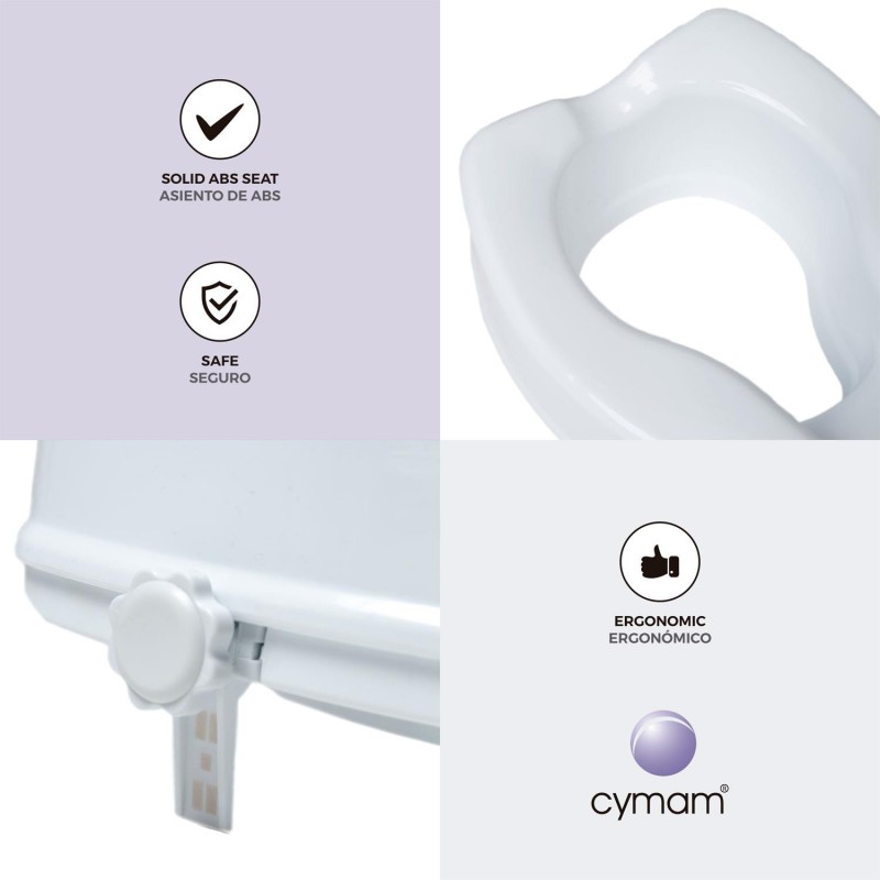 Europodexcymam- elevador de inodoro cymam 10 cm sin tapa
