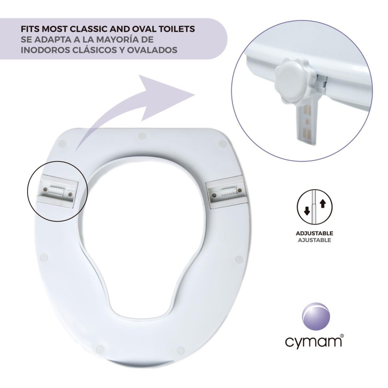Europodexcymam- elevador de inodoro cymam 15 cm sin tapa