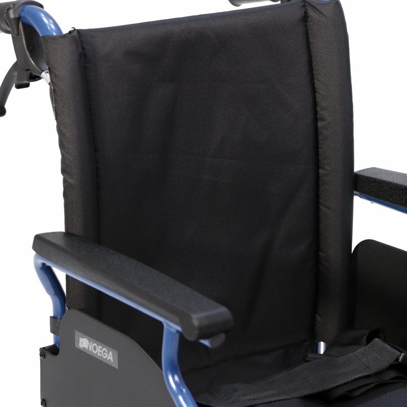 Europodexcymam-Silla de ruedas acero ligero cymam de acompañante (rueda pequeña) 43 cm de asiento modelo NOEGA.
