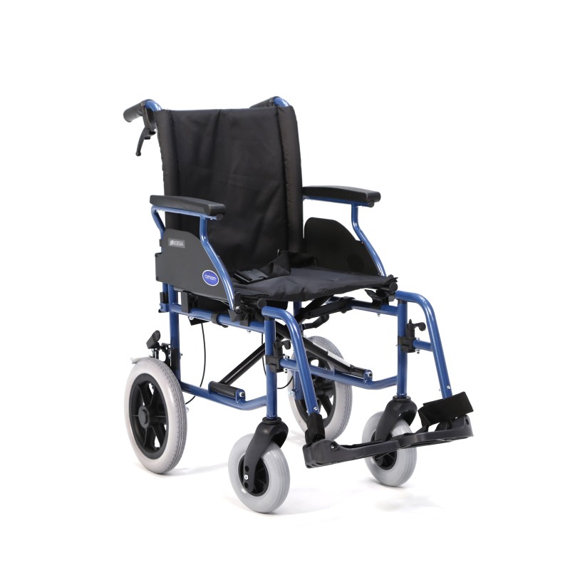 Europodexcymam-Silla de ruedas acero ligero cymam de acompañante (rueda pequeña) 46 cm de asiento modelo NOEGA.