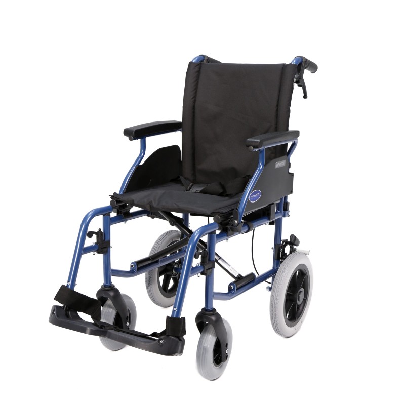 Europodexcymam-Silla de ruedas acero ligero cymam de acompañante (rueda pequeña) 51 cm de asiento modelo NOEGA.