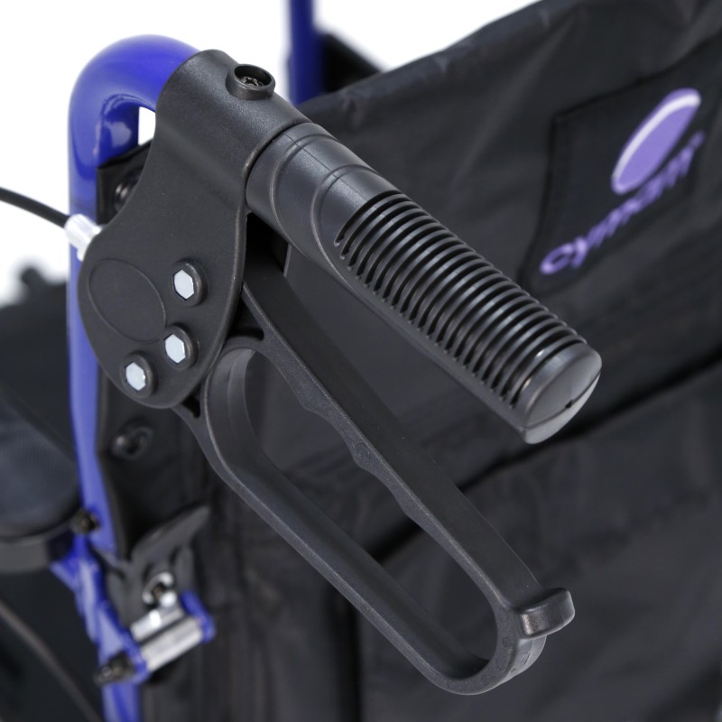 Europodexcymam-Silla de ruedas aluminio cymam de acompañante (rueda pequeña) 43 cm de asiento modelo GIGIA.