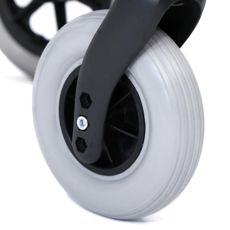 Europodexcymam-Silla de ruedas aluminio cymam de acompañante (rueda pequeña) 40 cm de asiento modelo LLANES.