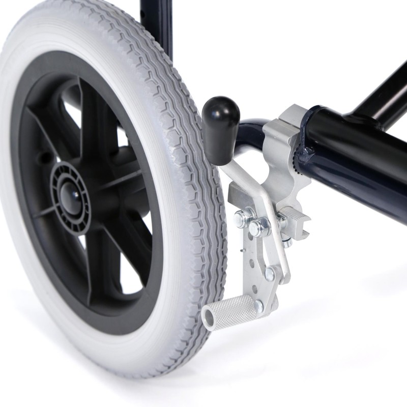 Europodexcymam-Silla de ruedas aluminio cymam de acompañante (rueda pequeña) 43 cm de asiento modelo LLANES.