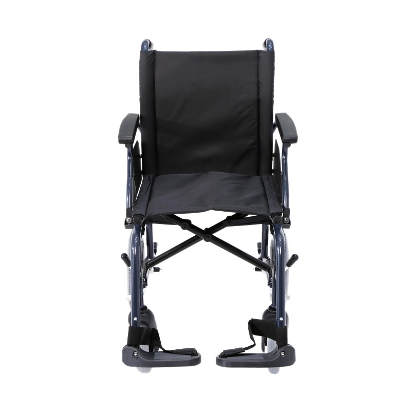 Europodexcymam-Silla de ruedas aluminio cymam de acompañante (rueda pequeña) 46 cm de asiento modelo LLANES.