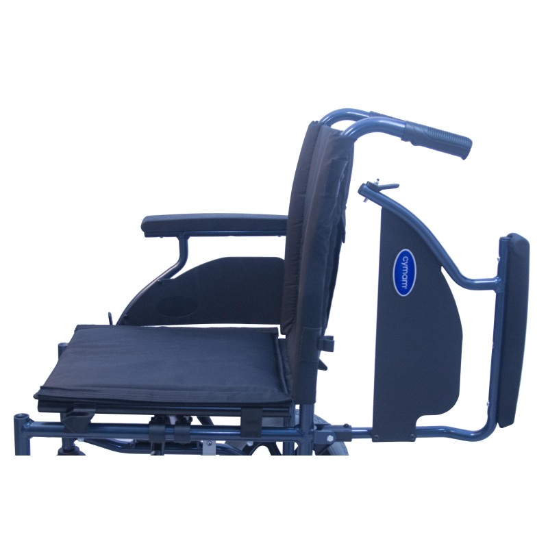 Europodexcymam-Silla de ruedas aluminio cymam de acompañante (rueda pequeña) 46 cm de asiento modelo LLANES.
