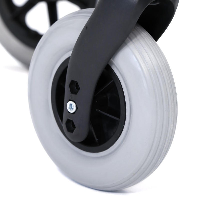 Europodexcymam-Silla de ruedas aluminio cymam de acompañante (rueda pequeña) 46 cm de asiento modelo LLANES.