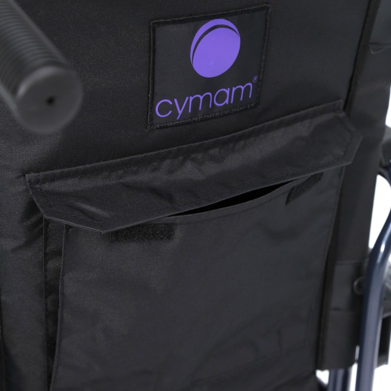 Europodexcymam-Silla de ruedas aluminio cymam de autopropulsable (rueda grande) 43 cm de asiento modelo LLANES.