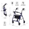 Europodexcymam-Rollator Cymam Freno Manual"TANES"
