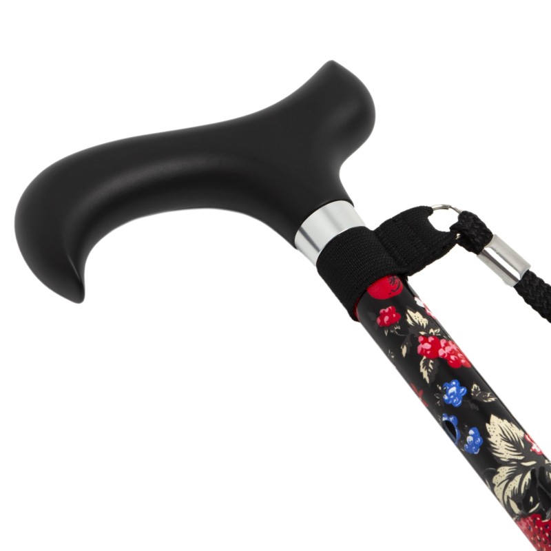 Europodexcymam-  muletilla extensible cymam de aluminio de frutas negra