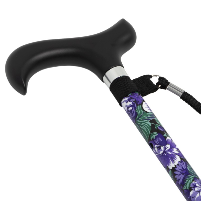 Europodexcymam-  muletilla extensible cymam de aluminio de flores malva