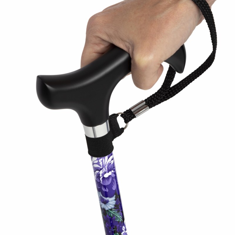 Europodexcymam-  muletilla extensible cymam de aluminio de flores malva