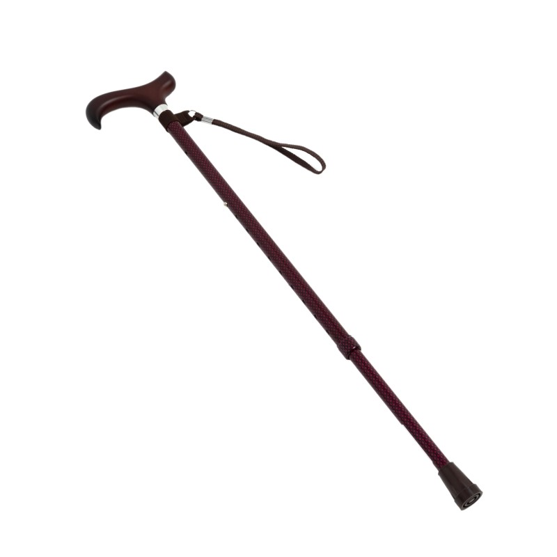 Europodexcymam-  muletilla extensible cymam de aluminio de damero granate