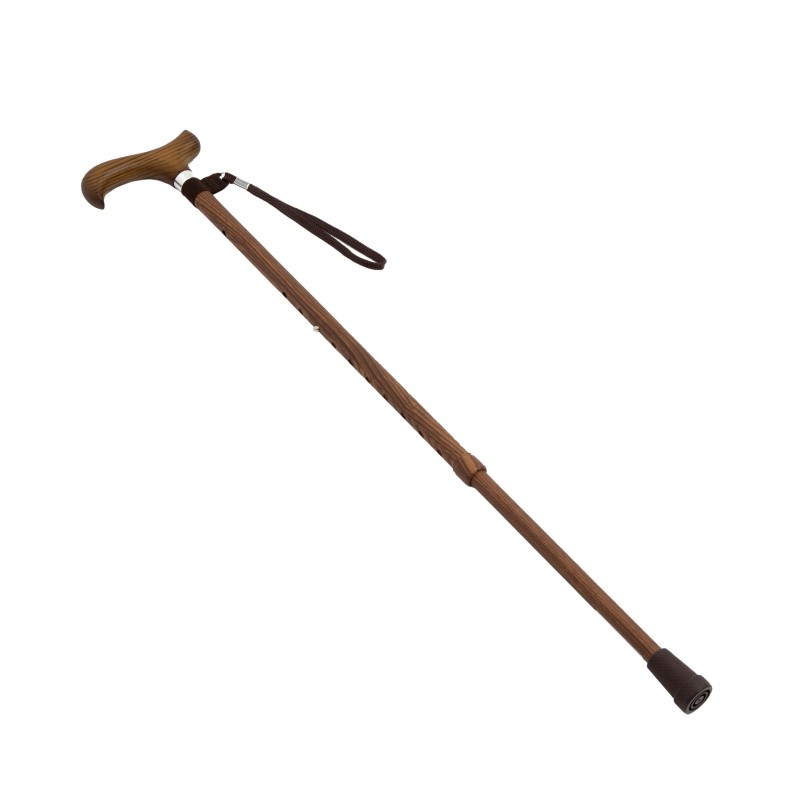 Europodexcymam-  muletilla extensible cymam de aluminio de acabado madera