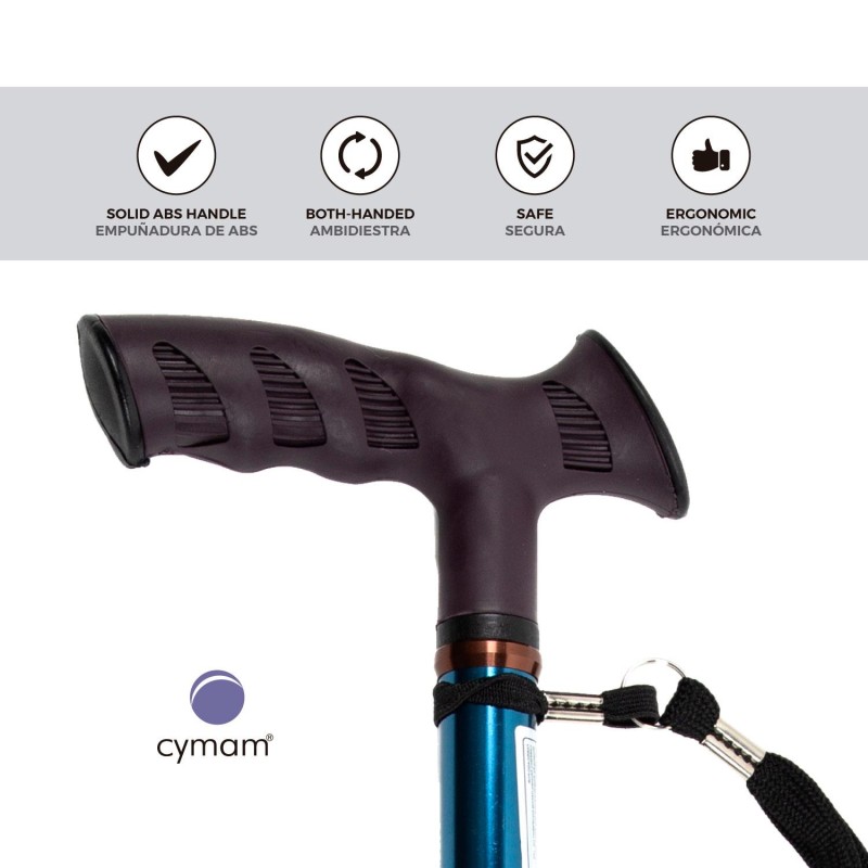 Europodexcymam- Muletilla extensible de aluminio en azul.