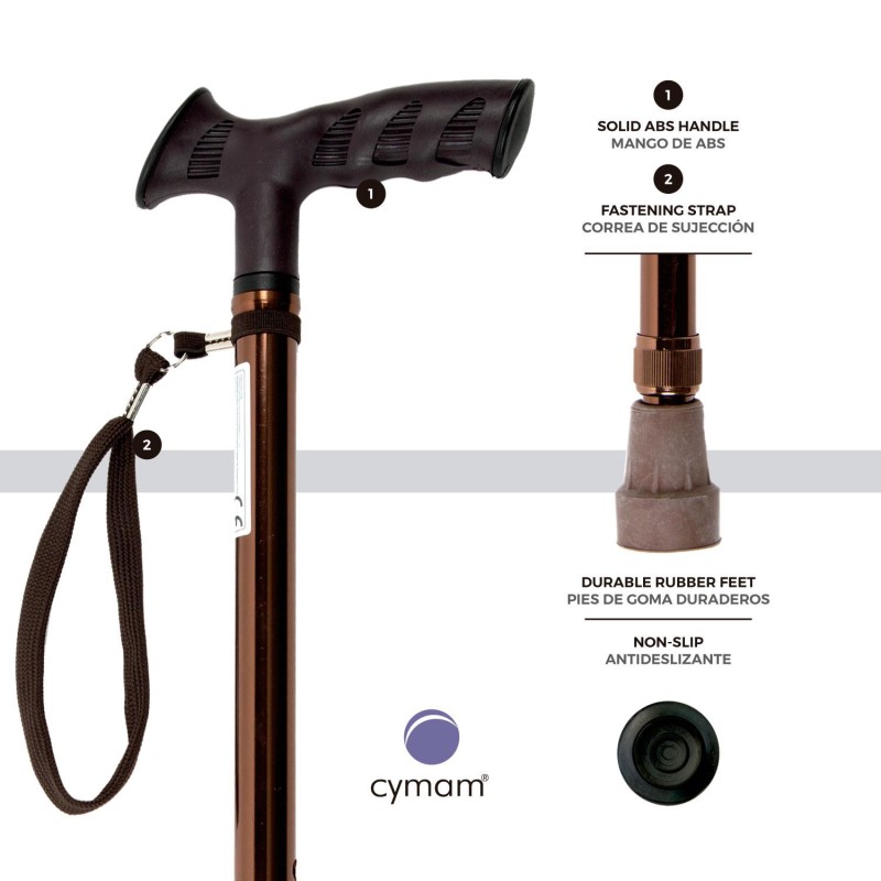 Europodexcymam- Muletilla extensible de aluminio en bronce.