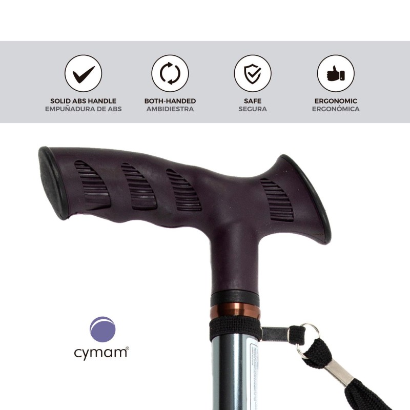 Europodexcymam- Muletilla extensible de aluminio en cobalto.