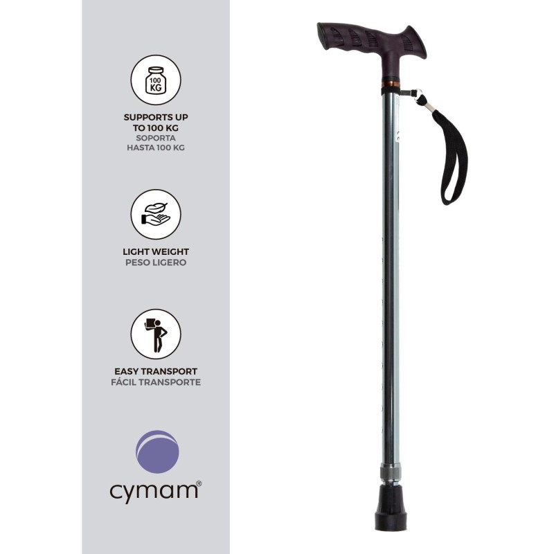 Europodexcymam- Muletilla extensible de aluminio en cobalto.