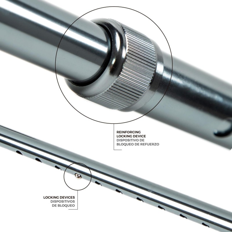 Europodexcymam- Muletilla extensible de aluminio en cobalto.