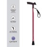 Europodexcymam- Muletilla extensible de aluminio en rojo.
