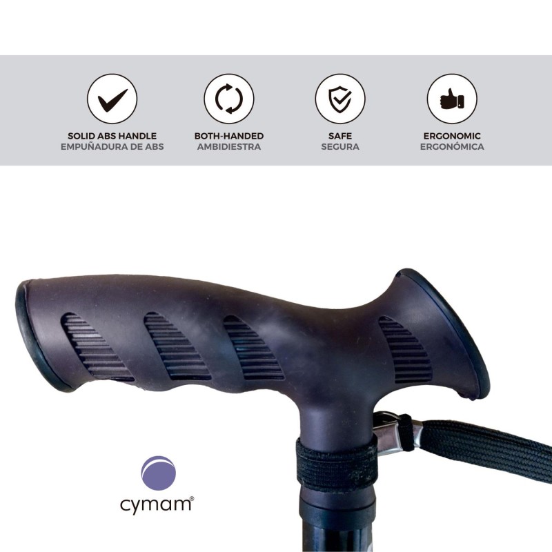 Europodexcymam- Muletilla plegable de aluminio en negra.