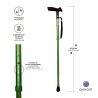 Europodexcymam- Muletilla plegable de aluminio en verde.