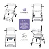 Europodexcymam-Silla cymam de ducha-WC plegable con ruedas modelo ERCINA