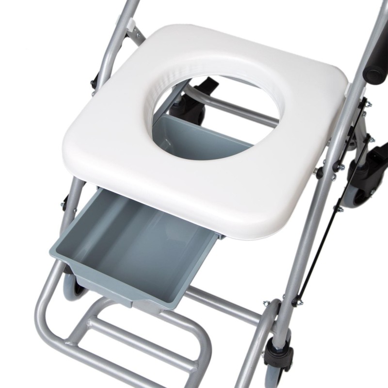 Europodexcymam-Silla cymam de ducha-WC plegable con ruedas modelo ERCINA