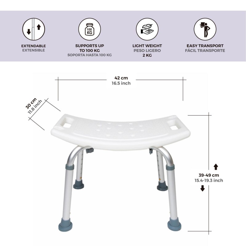 Europodexcymam-taburete cymam de baño modelo ENOL