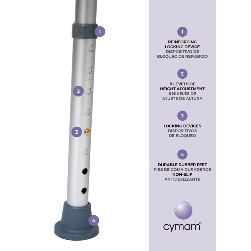 Europodexcymam- taburete cymam de baño con forma de herradura modelo CARES.