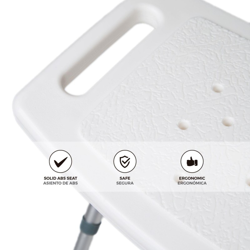 Europodexcymam- Taburete de baño cymam plegable modelo NALÓN