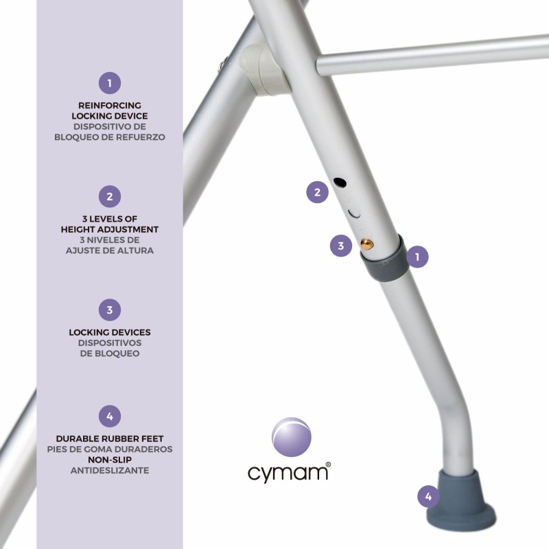 Europodexcymam- Taburete de baño cymam plegable modelo NALÓN