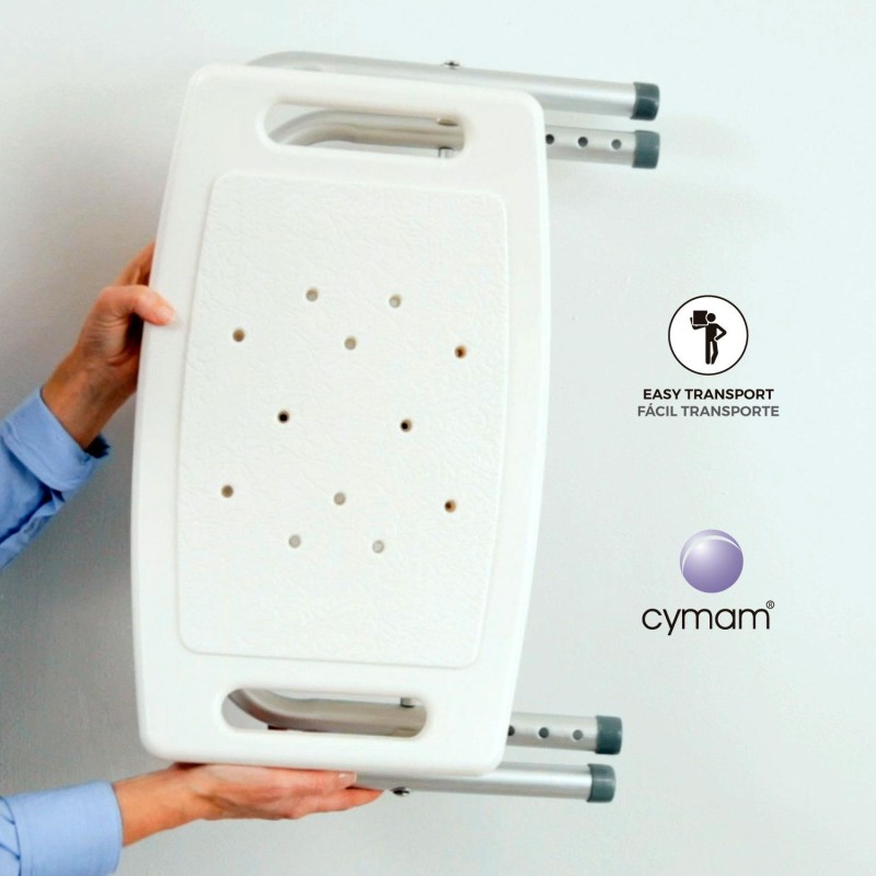 Europodexcymam- Taburete de baño cymam plegable modelo NALÓN