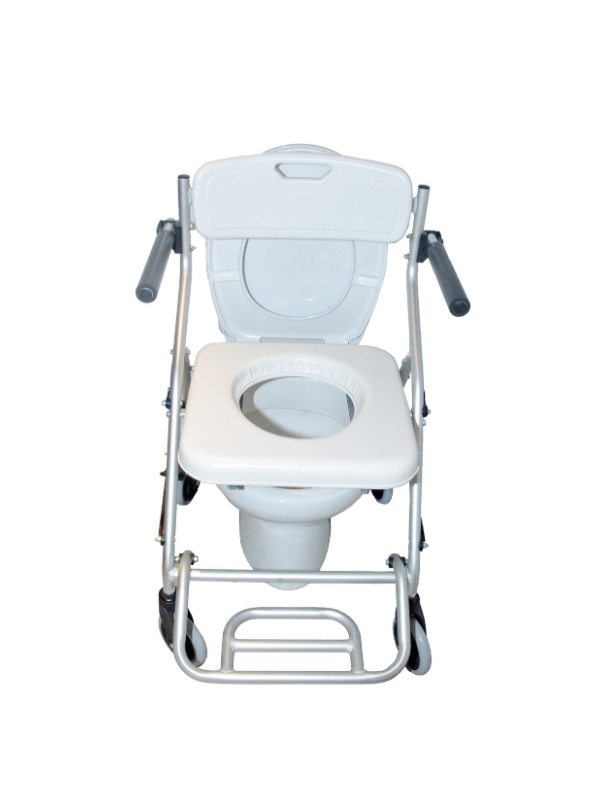 Silla de Ducha - WC Plegable con Ruedas Ercina 